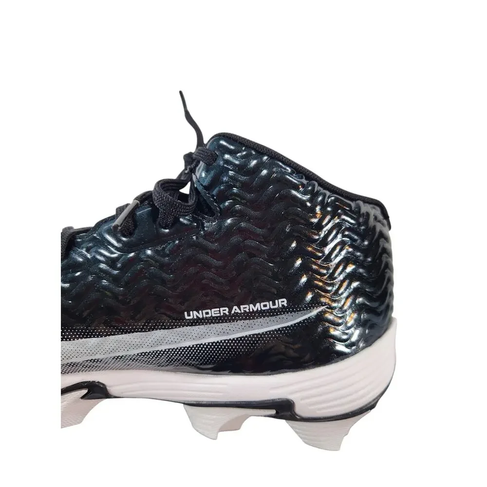 Under Armour Highlight RM Football Cleats Black White Men's Size 9
